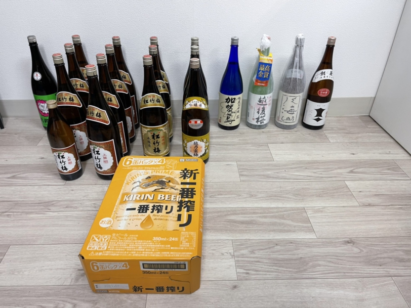 札幌市豊平区のお客様より日本酒大量買取しました。